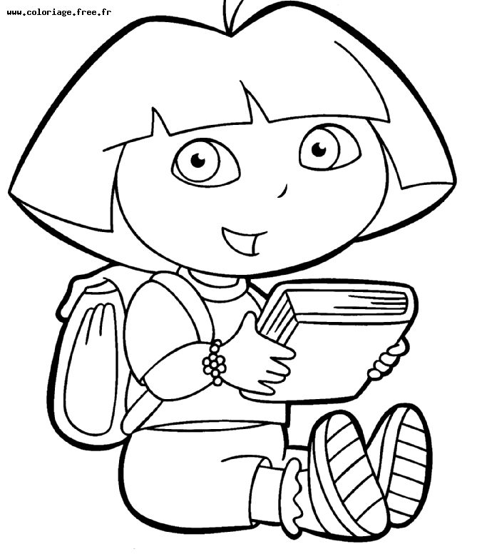 Coloring page: Dora the Explorer (Cartoons) #29850 - Free Printable Coloring Pages