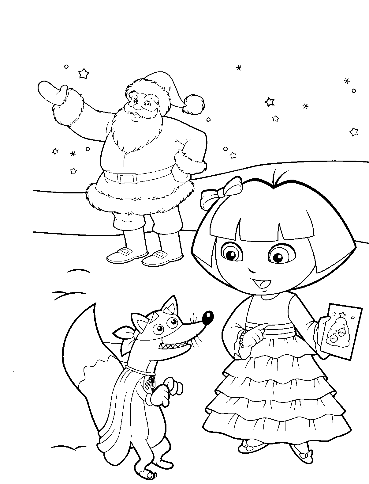 Coloring page: Dora the Explorer (Cartoons) #29868 - Free Printable Coloring Pages