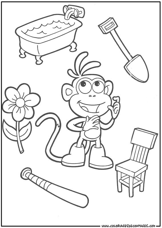 Coloring page: Dora the Explorer (Cartoons) #29869 - Free Printable Coloring Pages