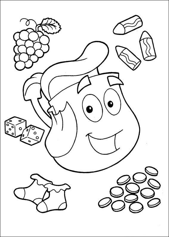 Coloring page: Dora the Explorer (Cartoons) #29871 - Free Printable Coloring Pages