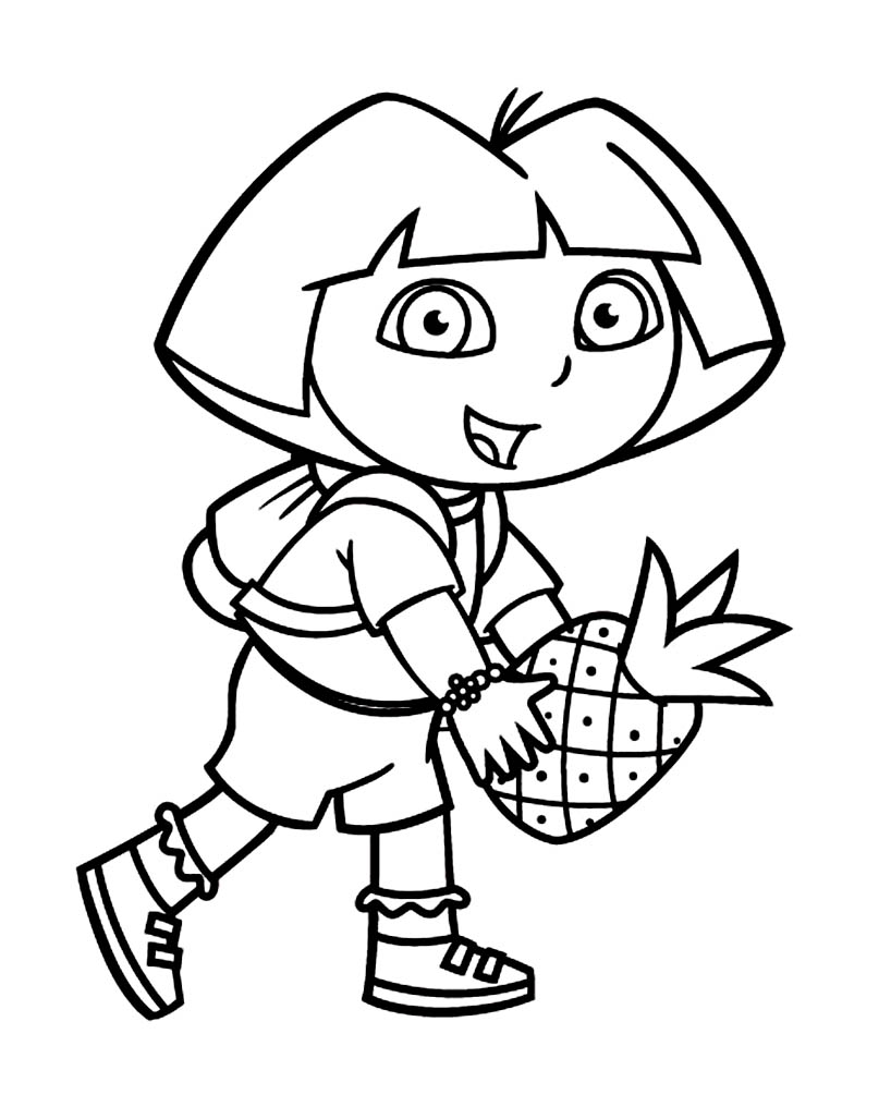 Coloring page: Dora the Explorer (Cartoons) #29875 - Free Printable Coloring Pages