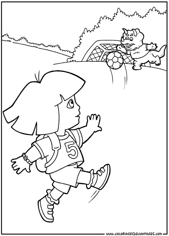 Coloring page: Dora the Explorer (Cartoons) #29879 - Free Printable Coloring Pages