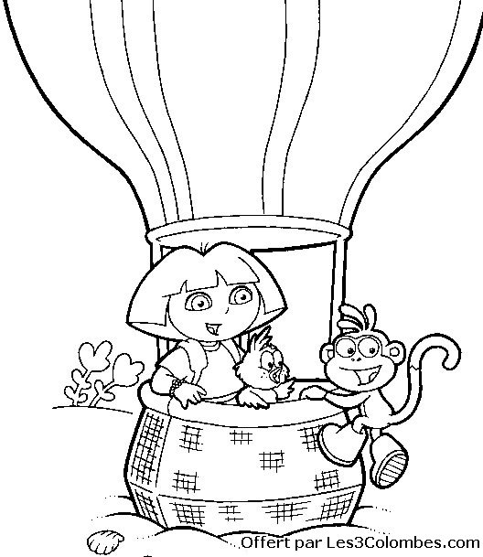 Coloring page: Dora the Explorer (Cartoons) #29906 - Free Printable Coloring Pages