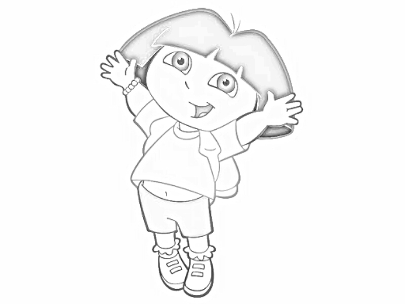 Coloring page: Dora the Explorer (Cartoons) #29908 - Free Printable Coloring Pages