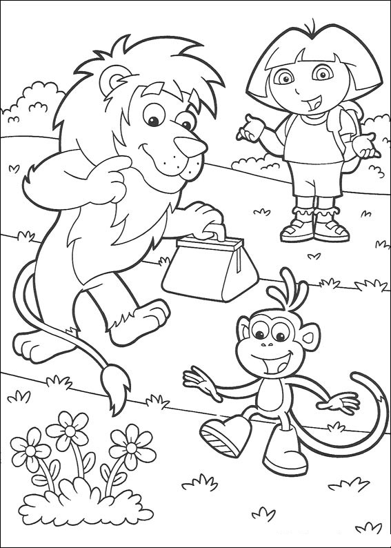 Coloring page: Dora the Explorer (Cartoons) #29913 - Free Printable Coloring Pages