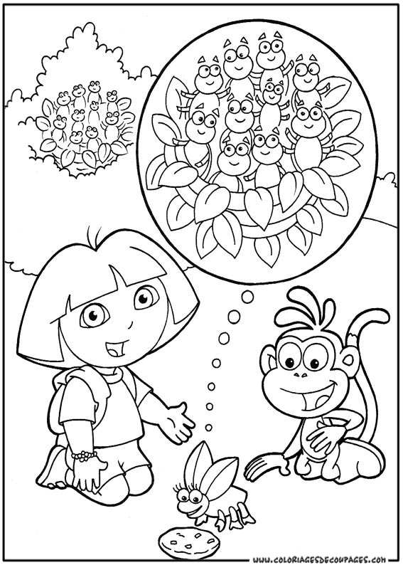 Coloring page: Dora the Explorer (Cartoons) #29942 - Free Printable Coloring Pages