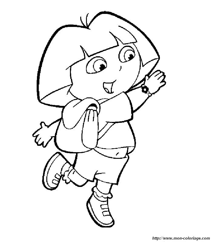 Coloring page: Dora the Explorer (Cartoons) #29947 - Free Printable Coloring Pages