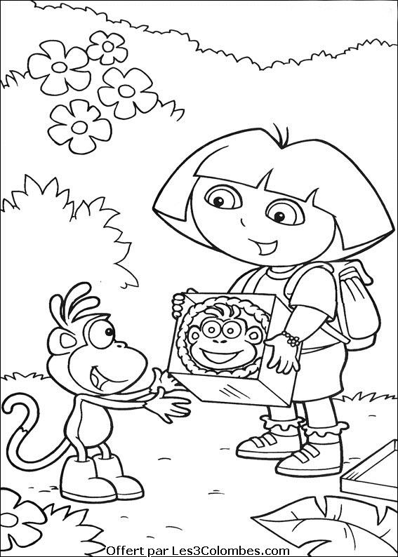 Coloring page: Dora the Explorer (Cartoons) #29956 - Free Printable Coloring Pages