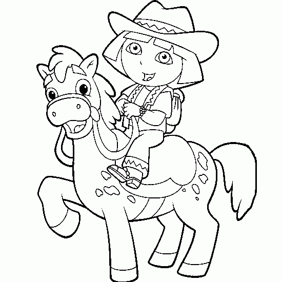 Coloring page: Dora the Explorer (Cartoons) #29962 - Free Printable Coloring Pages