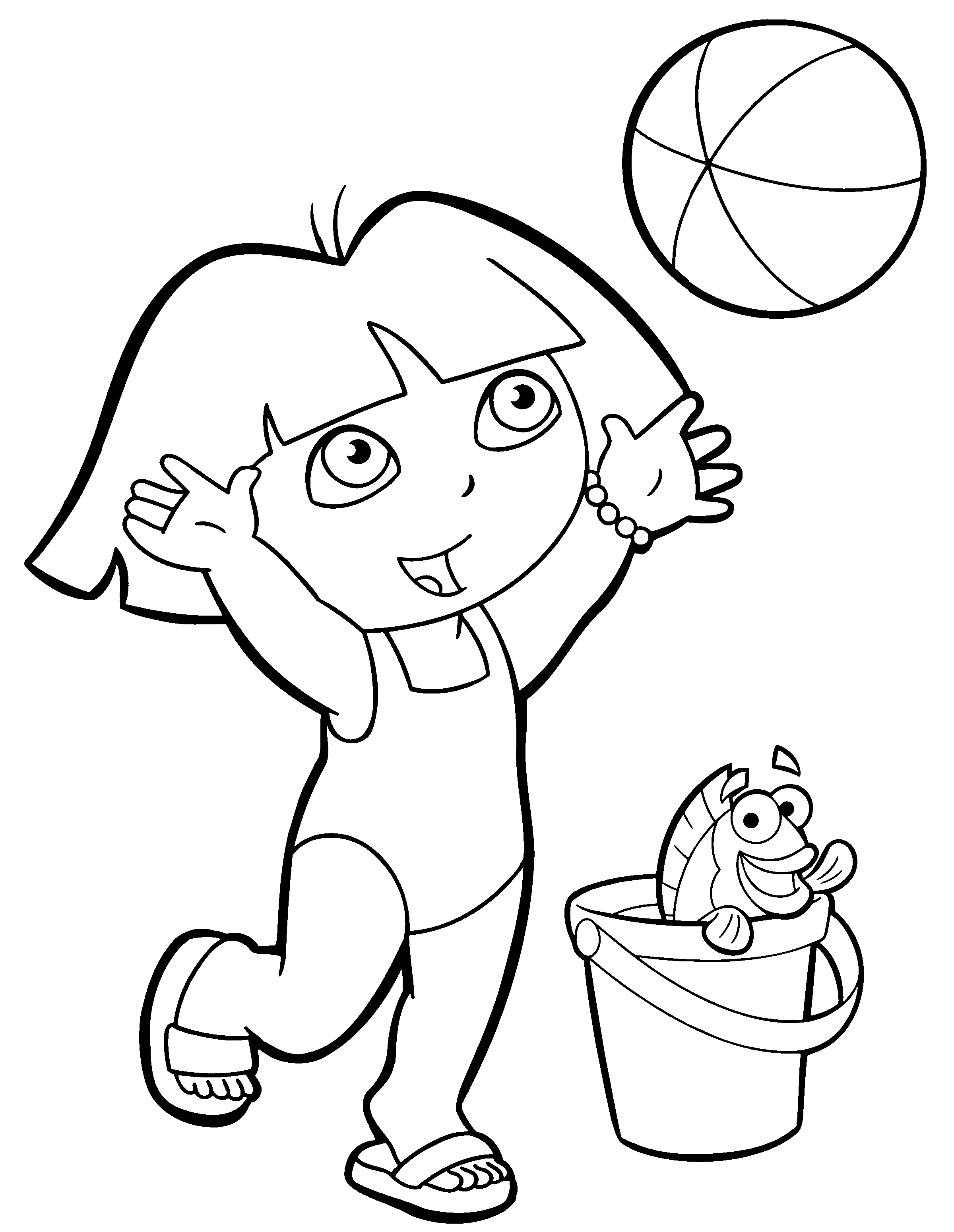 Coloring page: Dora the Explorer (Cartoons) #29975 - Free Printable Coloring Pages
