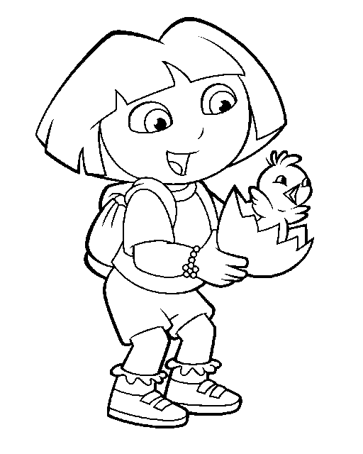 Coloring page: Dora the Explorer (Cartoons) #29983 - Free Printable Coloring Pages