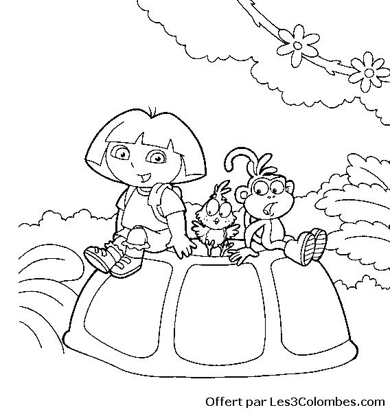 Coloring page: Dora the Explorer (Cartoons) #29991 - Free Printable Coloring Pages