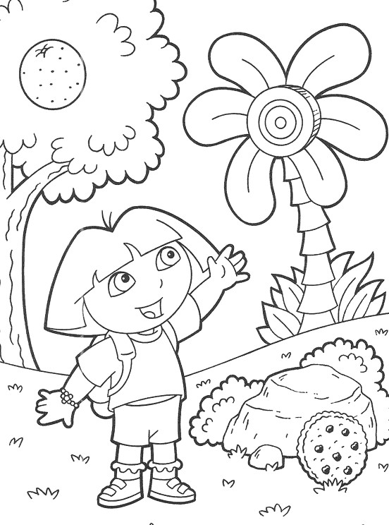 Coloring page: Dora the Explorer (Cartoons) #29994 - Free Printable Coloring Pages