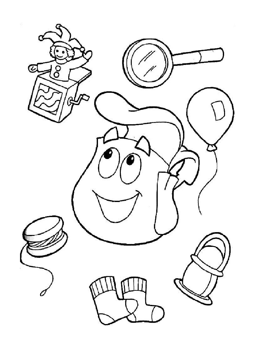Coloring page: Dora the Explorer (Cartoons) #30012 - Free Printable Coloring Pages