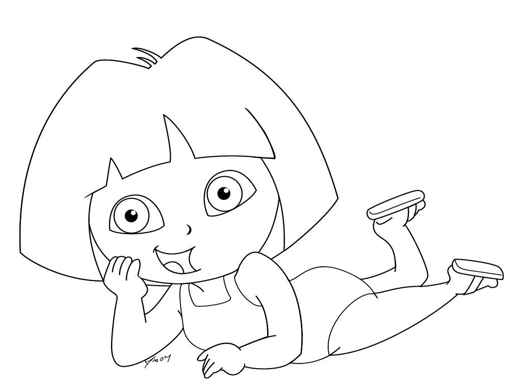 Coloring page: Dora the Explorer (Cartoons) #30015 - Free Printable Coloring Pages