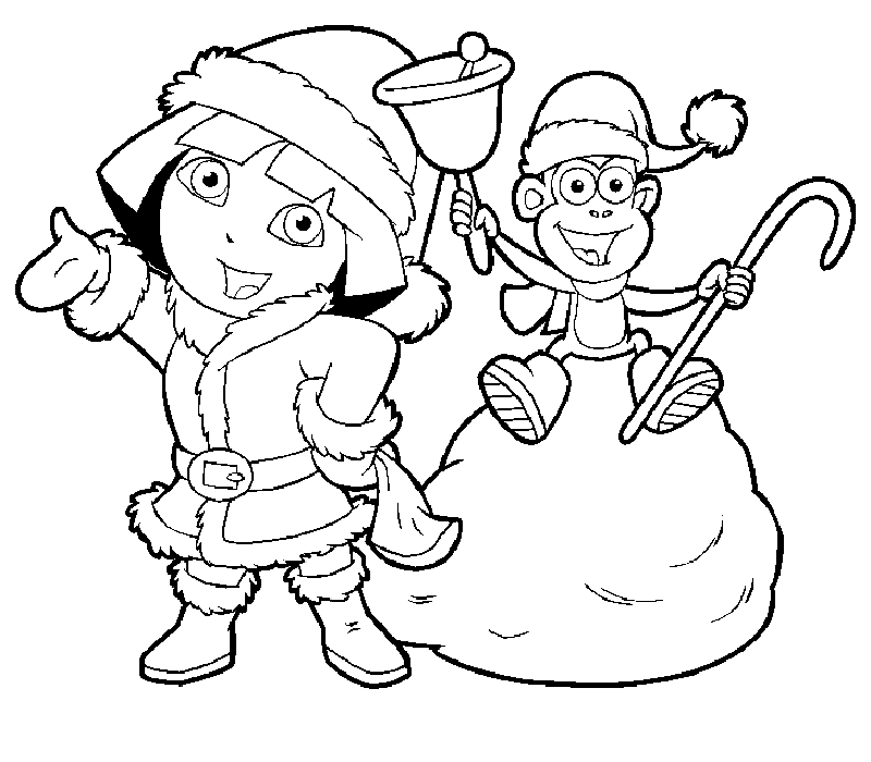 Coloring page: Dora the Explorer (Cartoons) #30032 - Free Printable Coloring Pages