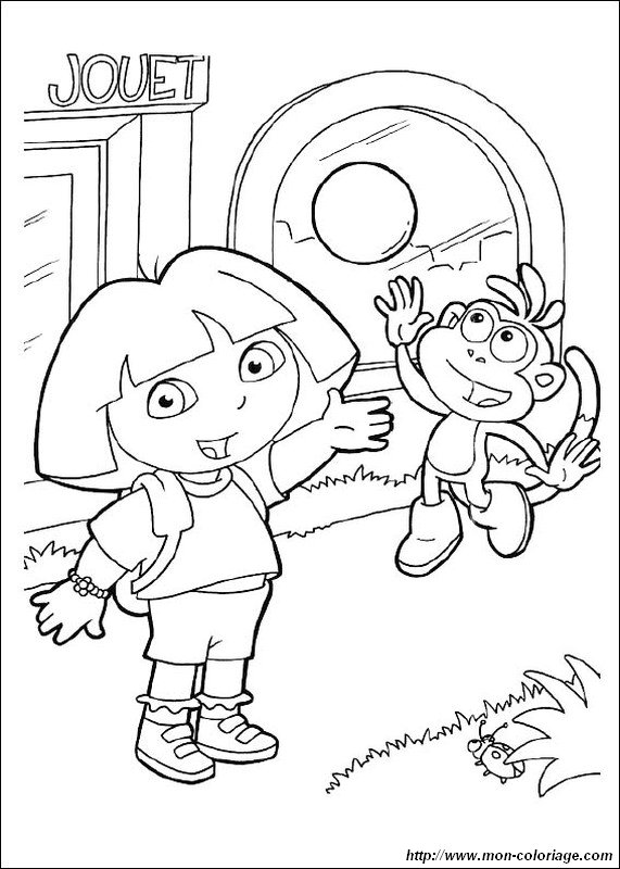 Coloring page: Dora the Explorer (Cartoons) #30044 - Free Printable Coloring Pages