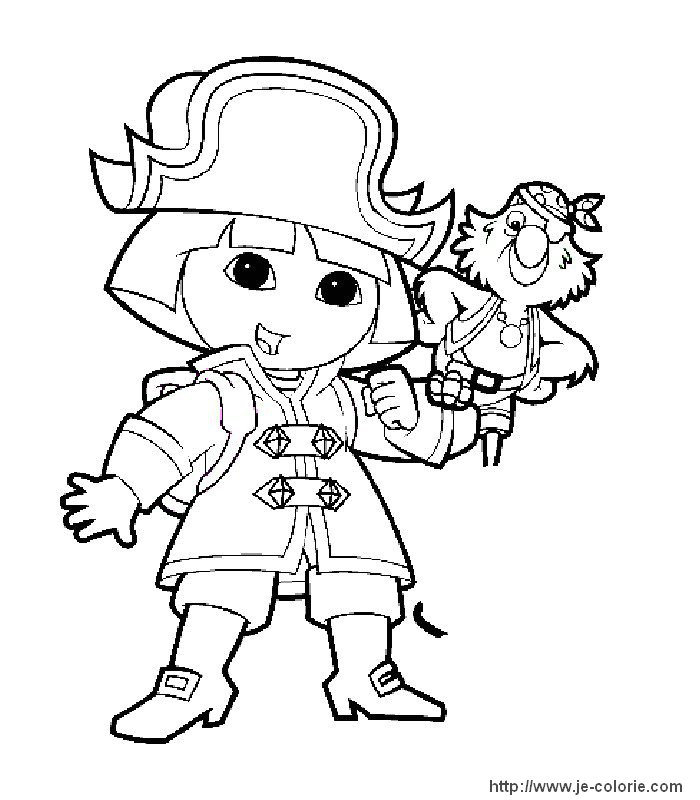 Coloring page: Dora the Explorer (Cartoons) #30049 - Free Printable Coloring Pages