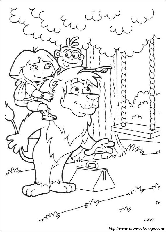 Coloring page: Dora the Explorer (Cartoons) #30051 - Free Printable Coloring Pages