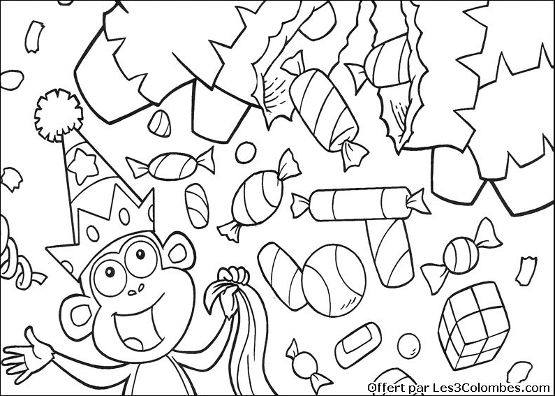 Coloring page: Dora the Explorer (Cartoons) #30083 - Free Printable Coloring Pages