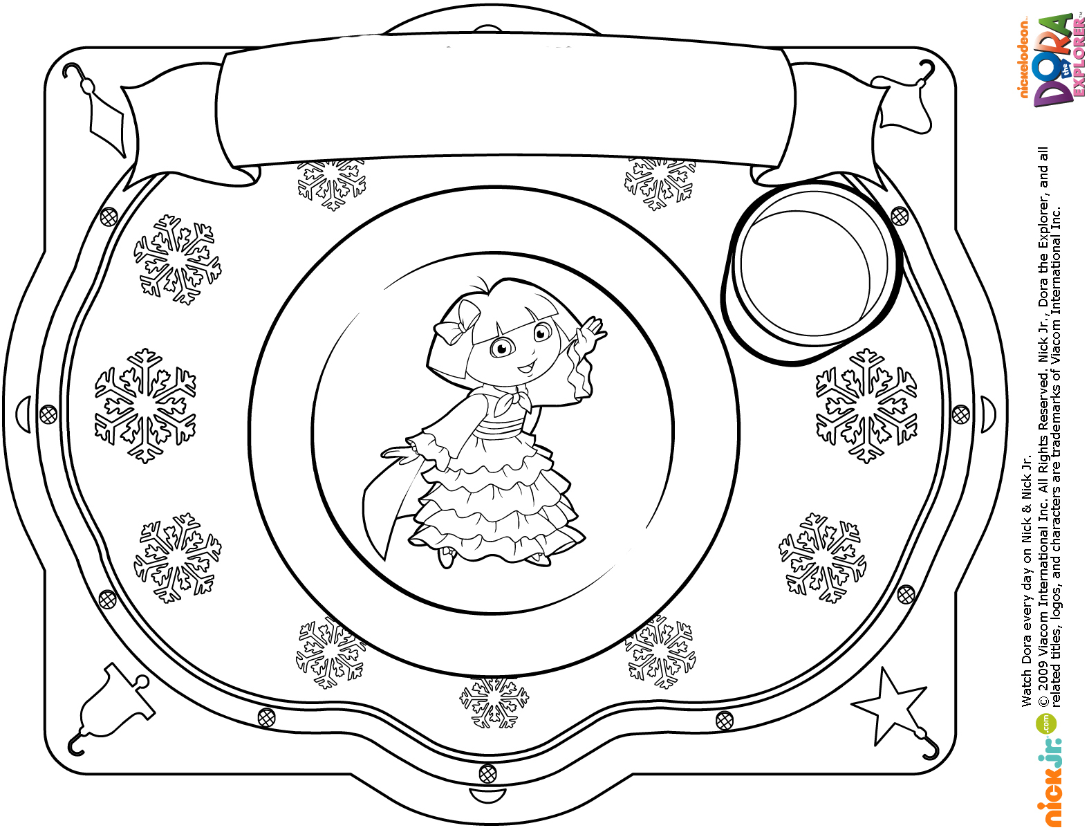 Coloring page: Dora the Explorer (Cartoons) #30087 - Free Printable Coloring Pages
