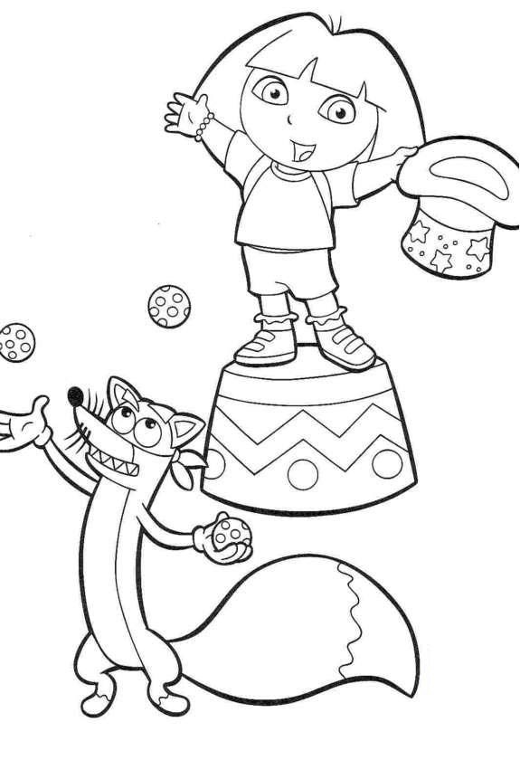 Coloring page: Dora the Explorer (Cartoons) #30101 - Free Printable Coloring Pages