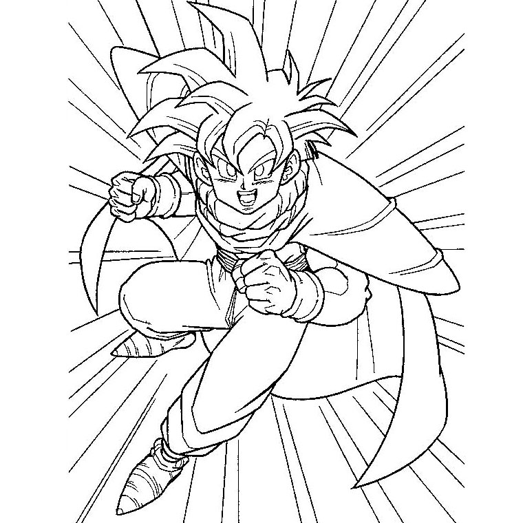 Coloring page: Dragon Ball Z (Cartoons) #38469 - Free Printable Coloring Pages