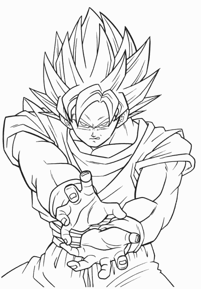 Drawing Dragon Ball Z #38470 (Cartoons) – Printable coloring pages