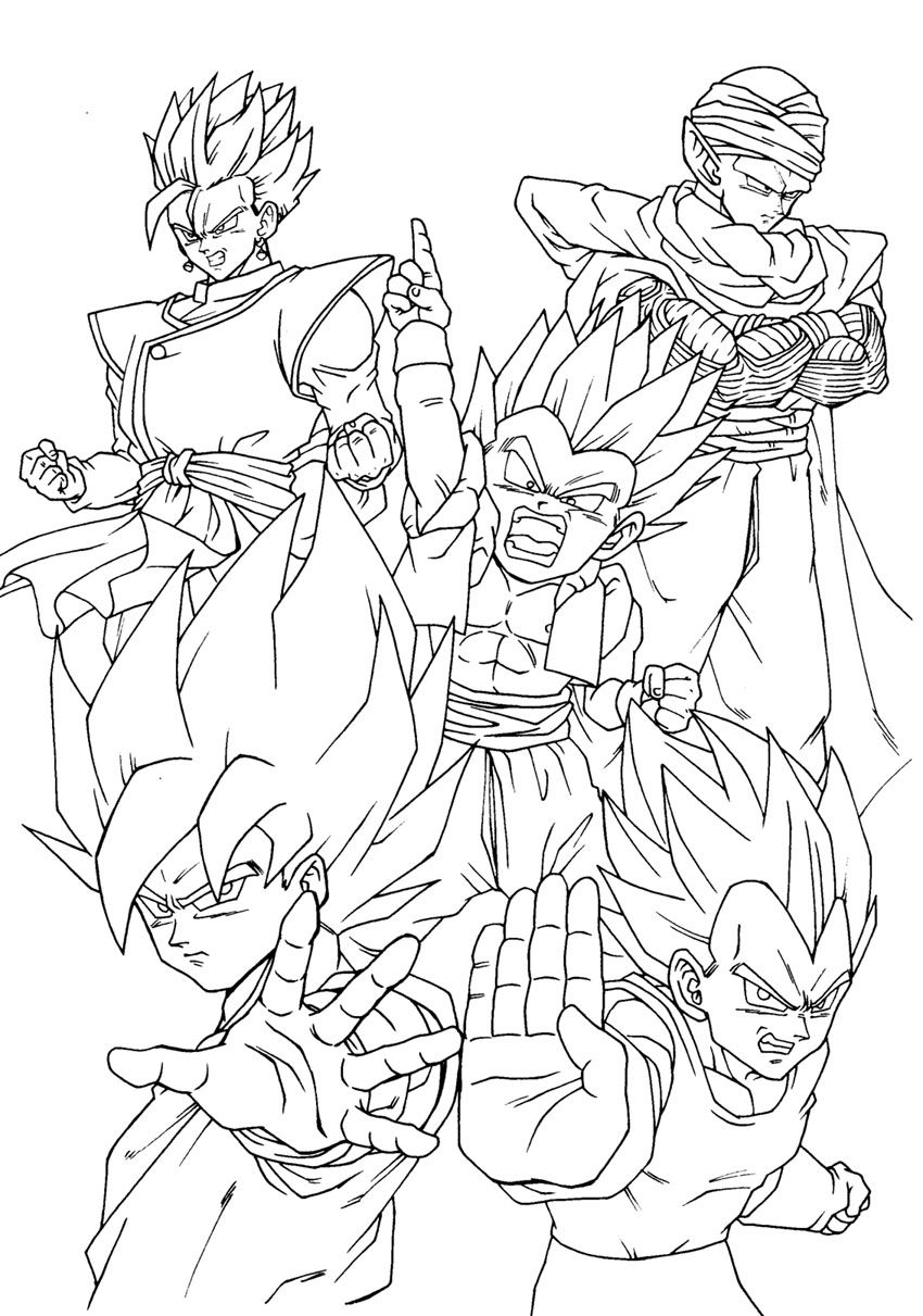 Coloring page: Dragon Ball Z (Cartoons) #38486 - Free Printable Coloring Pages