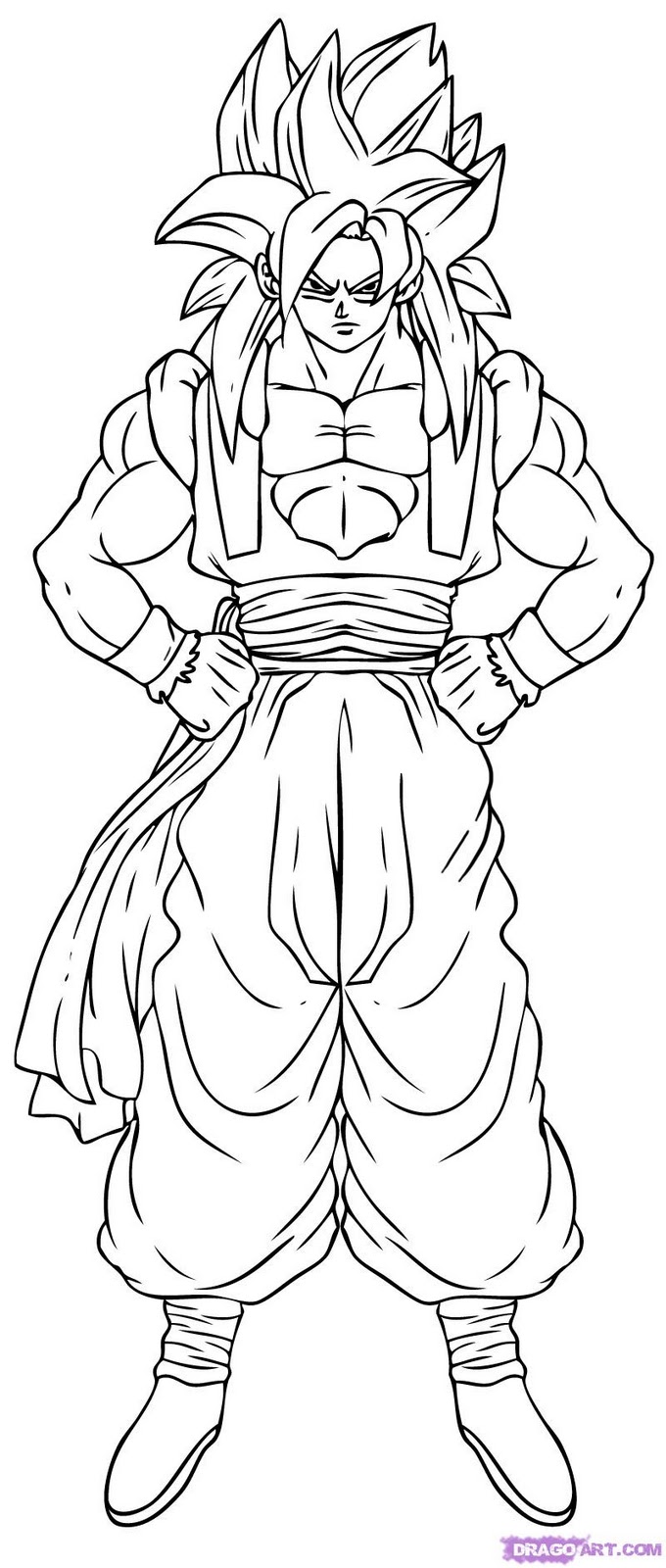 Drawing Dragon Ball Z 20 Cartoons – Printable coloring pages