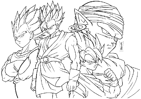 Coloring page: Dragon Ball Z (Cartoons) #38528 - Free Printable Coloring Pages