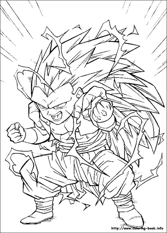 Coloring page: Dragon Ball Z (Cartoons) #38534 - Free Printable Coloring Pages