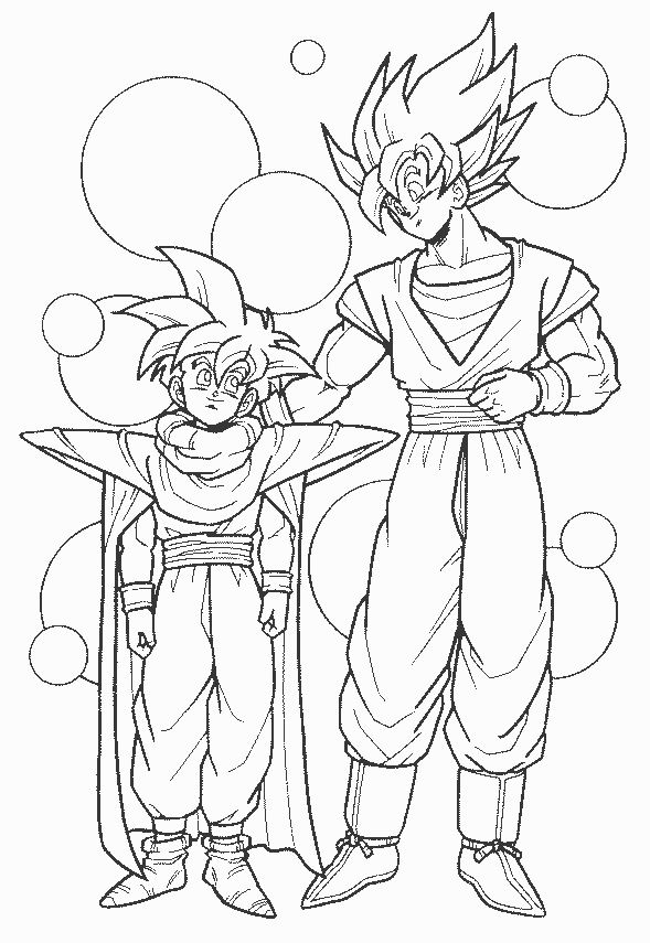 Coloring page: Dragon Ball Z (Cartoons) #38544 - Free Printable Coloring Pages