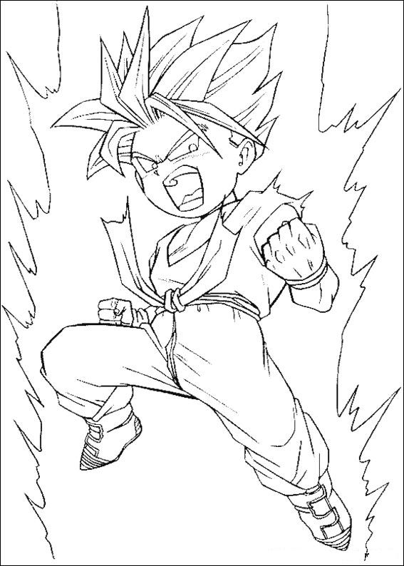 Coloring page: Dragon Ball Z (Cartoons) #38567 - Free Printable Coloring Pages