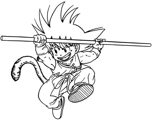 Drawing Dragon Ball Z #38591 (Cartoons) – Printable coloring pages