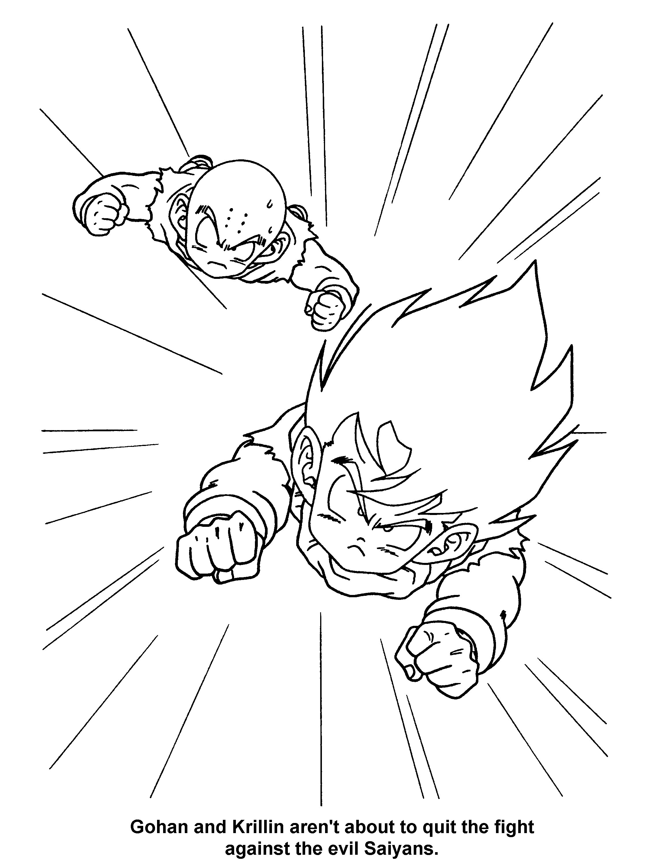 Coloring page: Dragon Ball Z (Cartoons) #38616 - Free Printable Coloring Pages