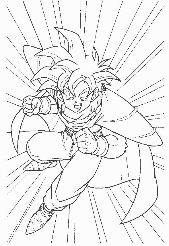 Coloring page: Dragon Ball Z (Cartoons) #38628 - Free Printable Coloring Pages