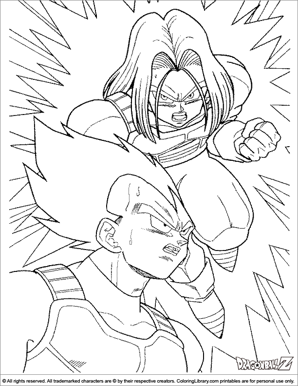 Coloring page: Dragon Ball Z (Cartoons) #38633 - Free Printable Coloring Pages