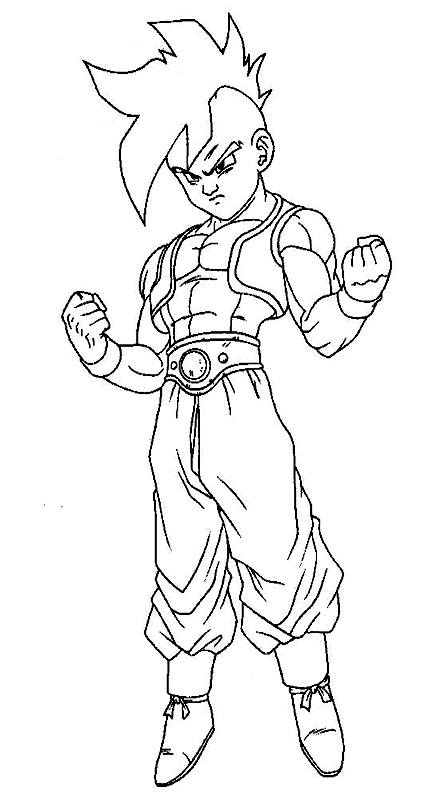 Drawing Dragon Ball Z #38665 (Cartoons) – Printable coloring pages