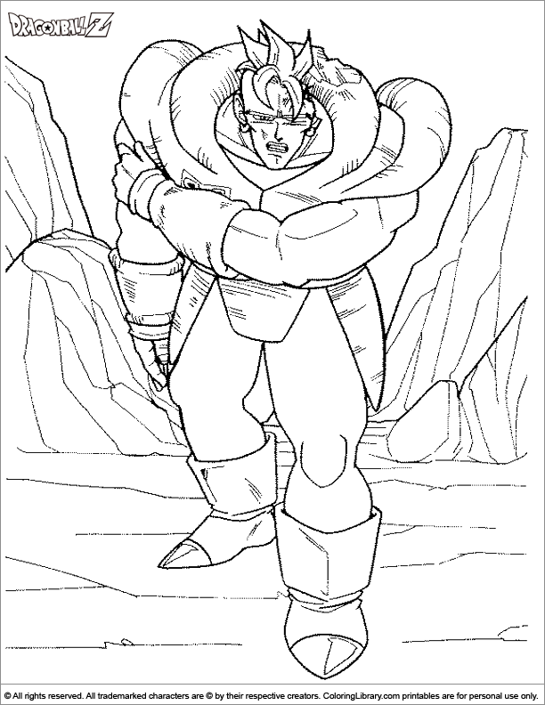 Drawing Dragon Ball Z #38687 (Cartoons) – Printable coloring pages