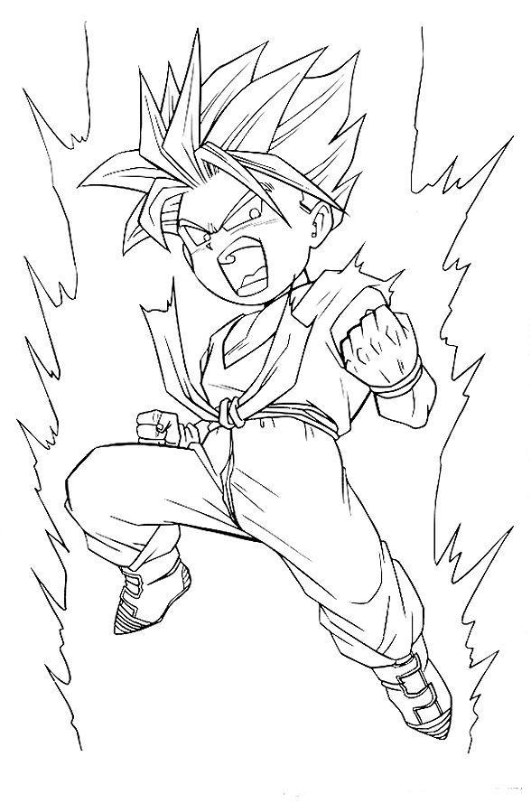 Coloring page: Dragon Ball Z (Cartoons) #38702 - Free Printable Coloring Pages