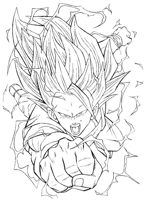 Coloring page: Dragon Ball Z (Cartoons) #38730 - Free Printable Coloring Pages