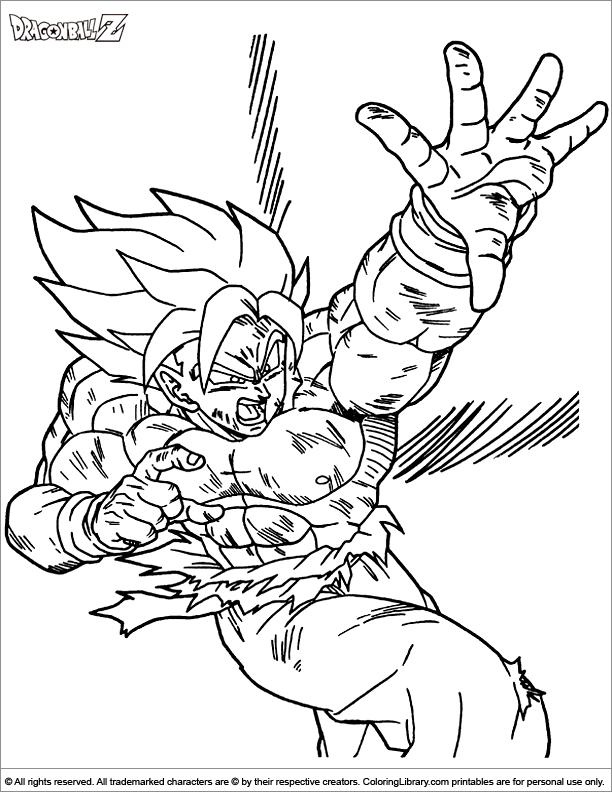 Drawing Dragon Ball Z #38749 (Cartoons) – Printable coloring pages