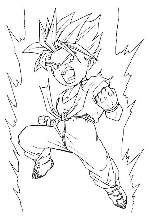 Coloring page: Dragon Ball Z (Cartoons) #38761 - Free Printable Coloring Pages