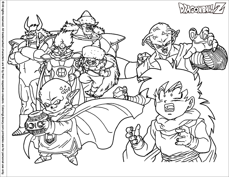 Coloring page: Dragon Ball Z (Cartoons) #38763 - Free Printable Coloring Pages