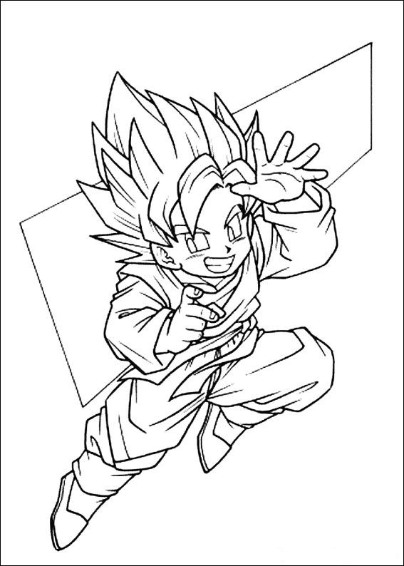 goten coloring pages