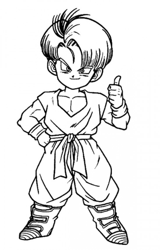 Drawing Dragon Ball Z #38821 (Cartoons) – Printable coloring pages