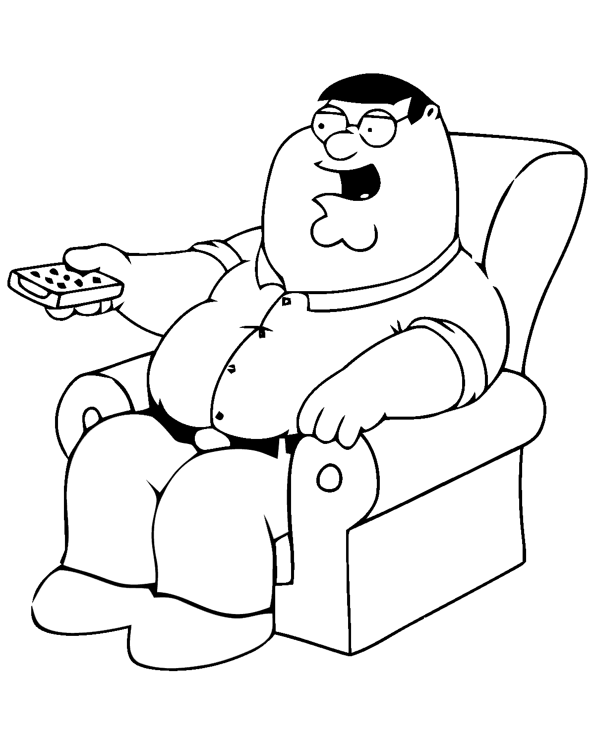 Coloring page: Family Guy (Cartoons) #48739 - Free Printable Coloring Pages