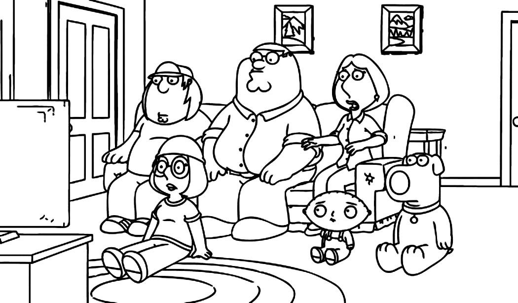 Drawing Family Guy #48747 (Cartoons) – Printable coloring pages