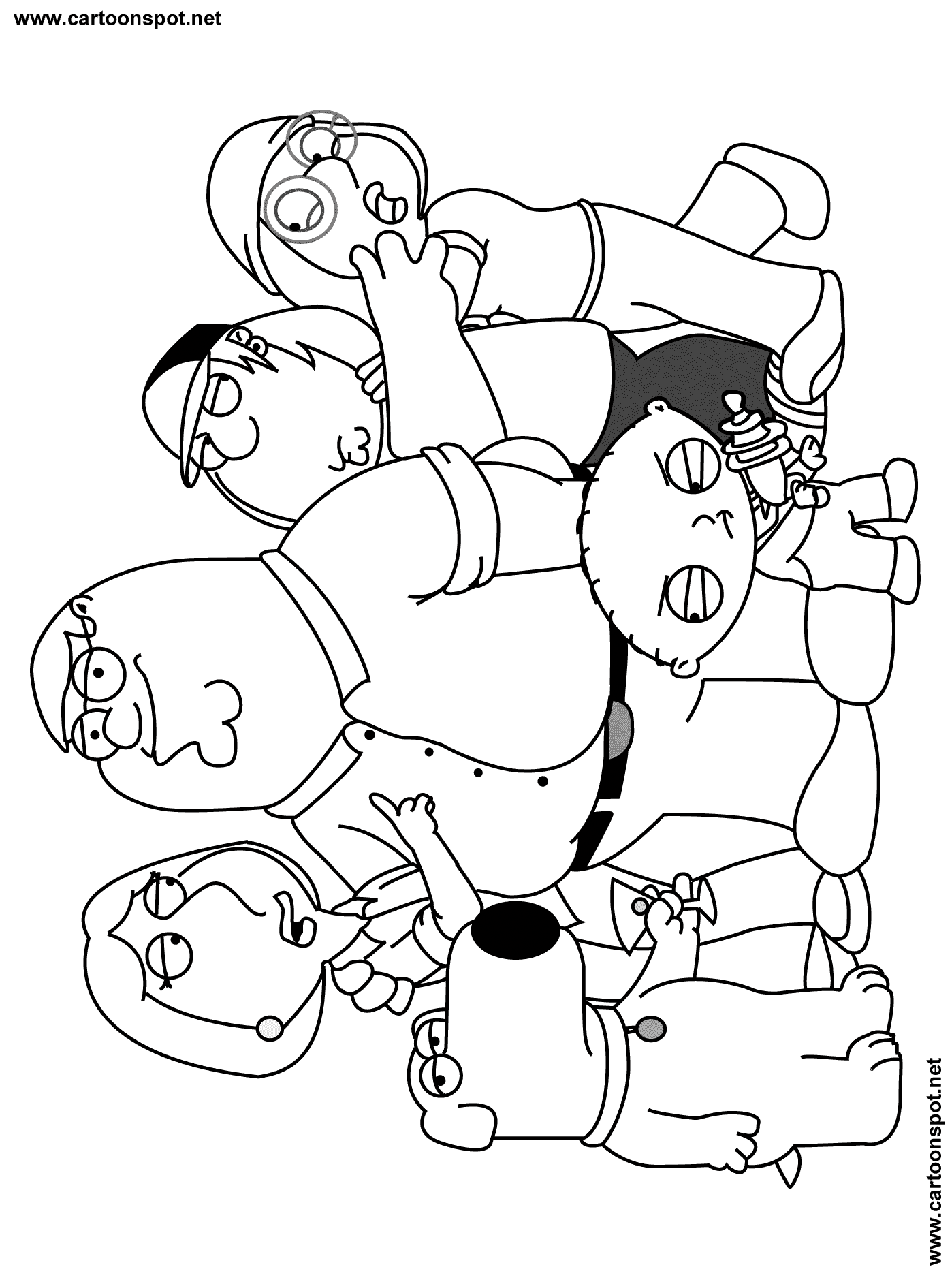 Coloring page: Family Guy (Cartoons) #48748 - Free Printable Coloring Pages